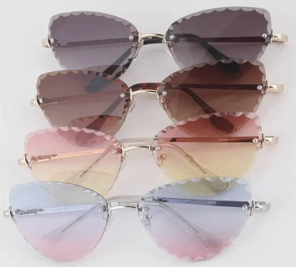 Zonnebril Rimless Cat Eye diverse kleuren