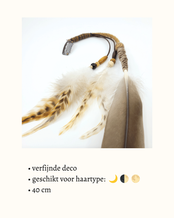 Spirit Lock Feather clip-in 'Earth Roots 6.0'
