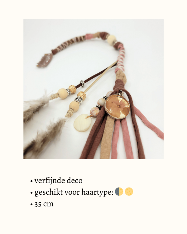 SOLD Spirit Lock clip-in feather extension 'Madelief'