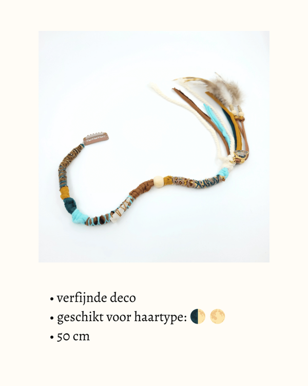 Spirit Lock Feather clip-in 'Golden Goddess Kyaneos'