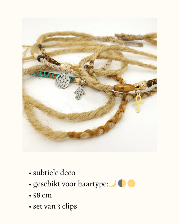 Spirit Lock clip-in extension 'Love & Locks Honingblond' g/