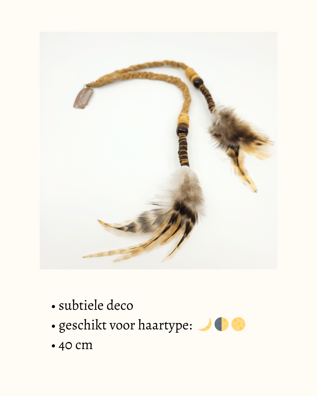 Spirit Lock Feather clip-in 'Earth Roots 5.0'