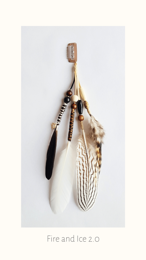 SOLD Veren haar clip 'Fire and Ice 2.0'