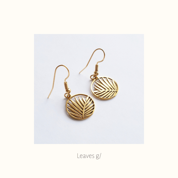 Oorbellen 'Leaves g/'