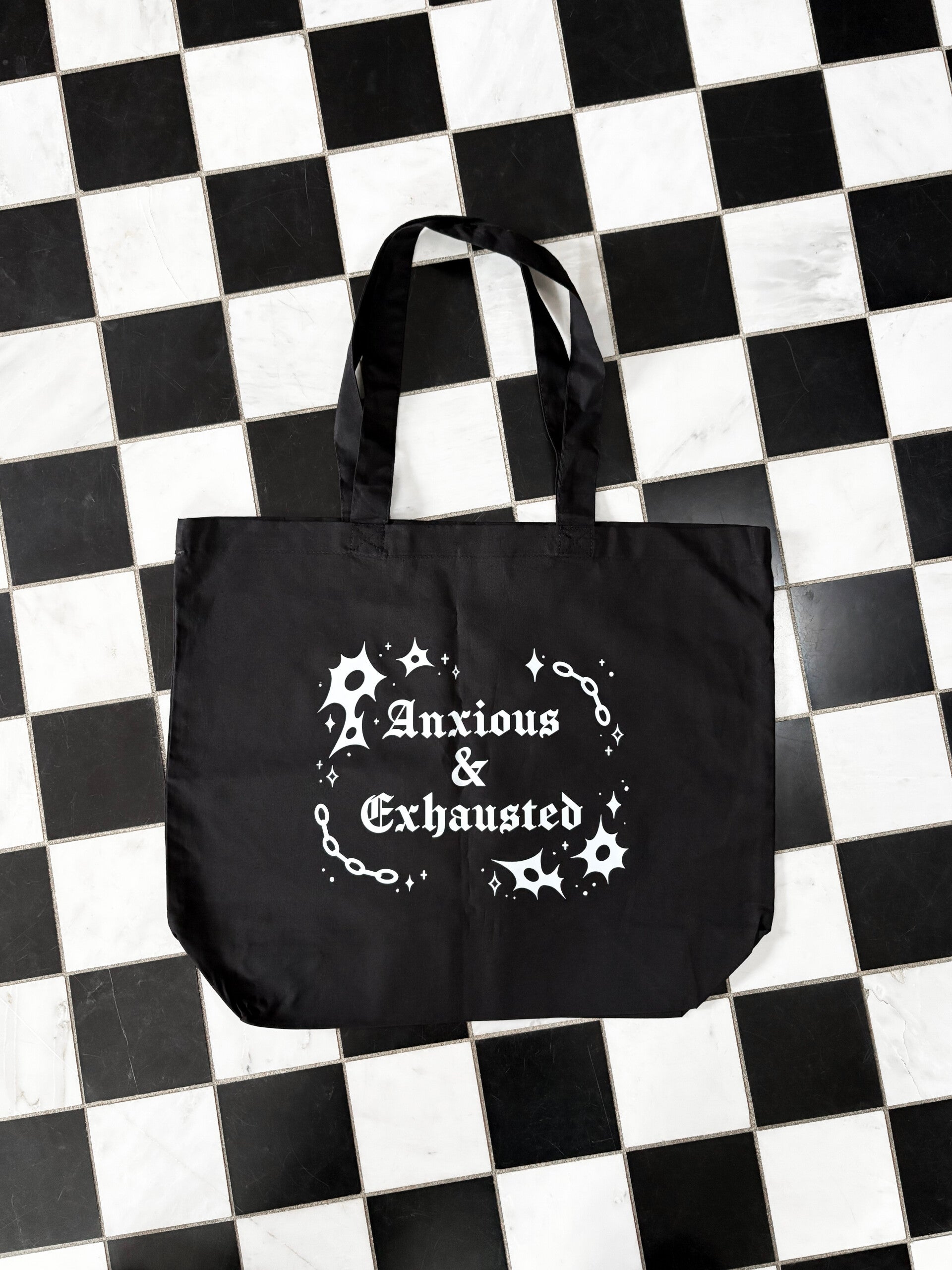 ANXIOUS & EXHAUSTED - TOTE BAG