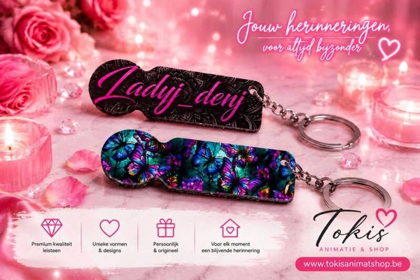 Gepersonaliseerde winkelwagen-sleutelhanger – helemaal in jouw stijl! 💖