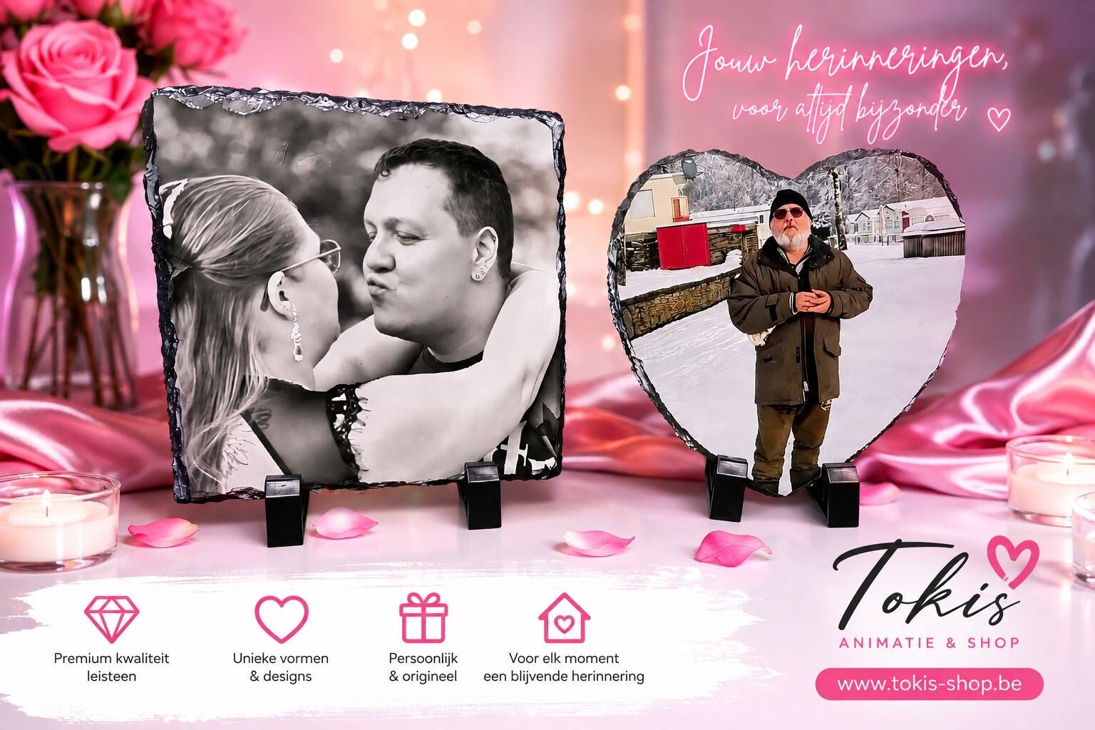 Gepersonaliseerde lijsten met eigen foto of ontwerp