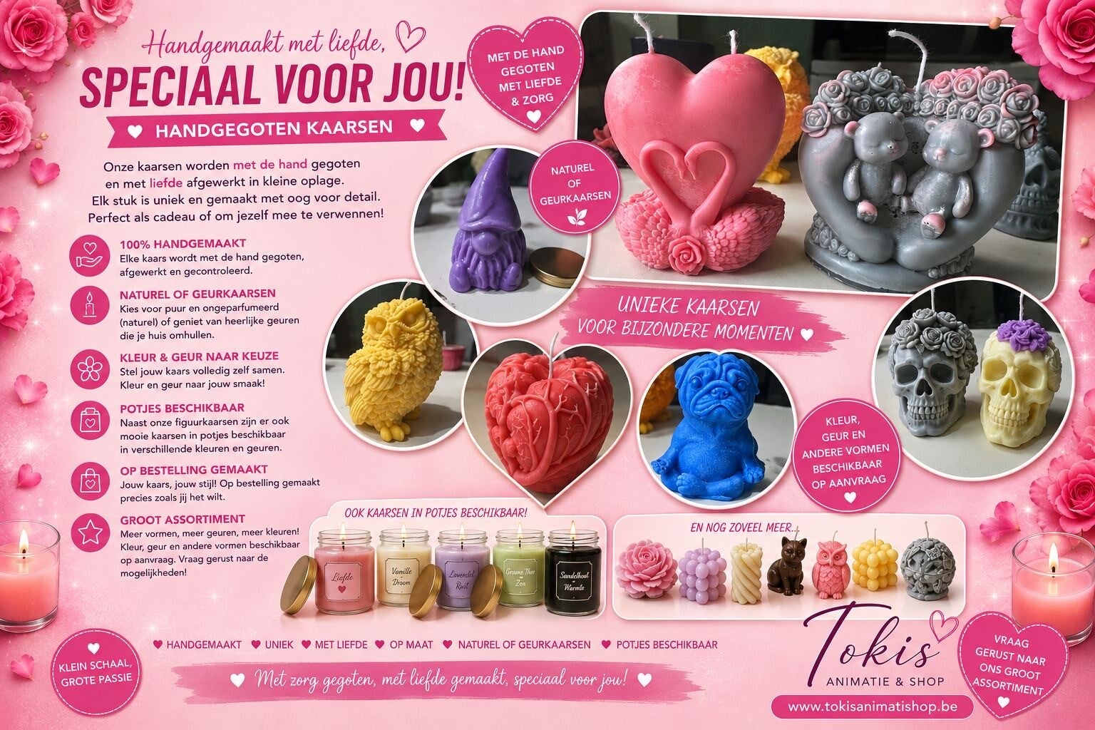 🕯️ Handgegoten met liefde, speciaal voor jou! 💕