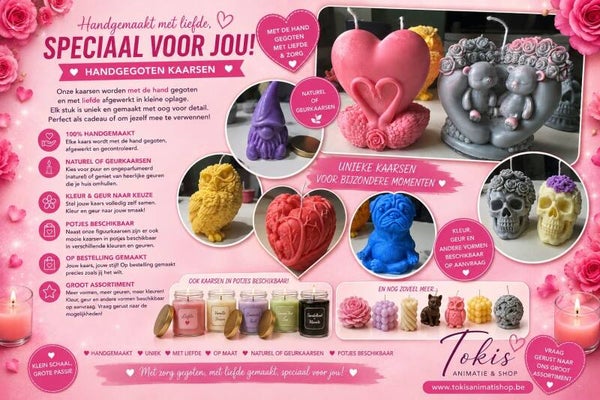 🕯️ Handgegoten met liefde, speciaal voor jou! 💕