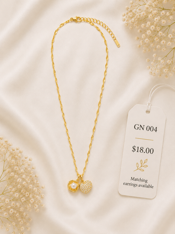 Stainless Steel Necklace 004-gold