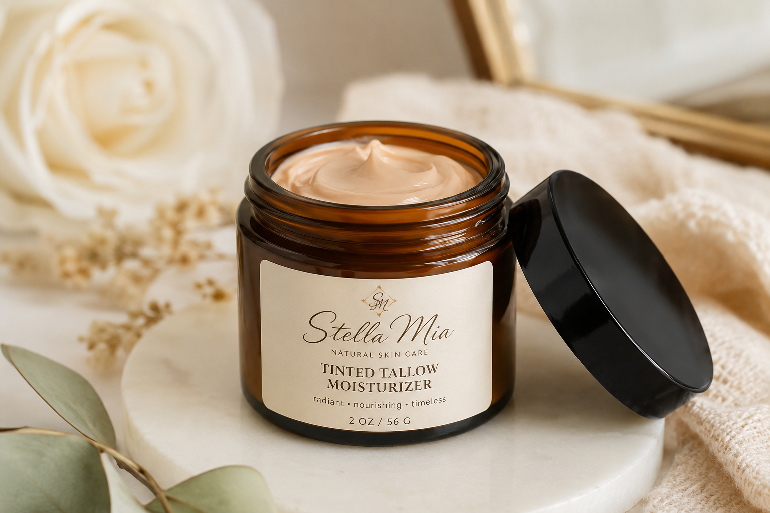 Stella Mia Tinted Tallow Moisturizer 2oz.