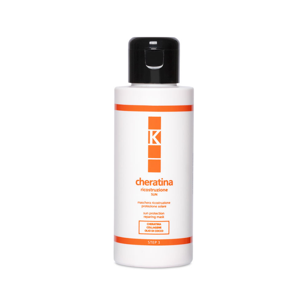 Maschera Ricostruzione Solare 100ml Con cheratina, collagene e olio di cocco