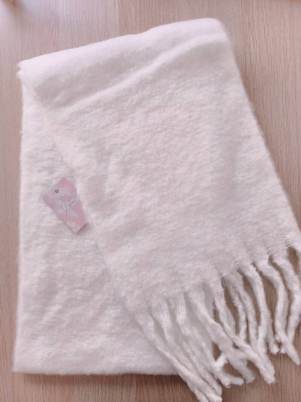 Bufanda Larga – Súper Suave y Calentita🤍🩷🧸