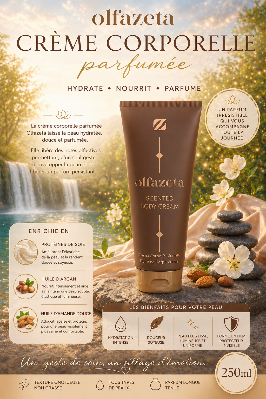 Crème corporelle parfumée
