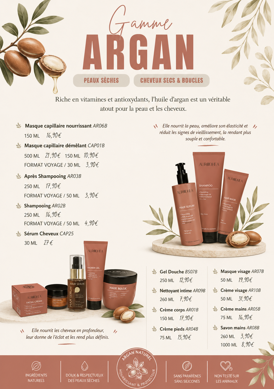 Gamme huile d argan