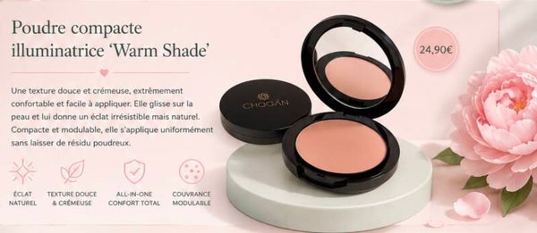 poudre compacte illuminatrice ‘warm Shade'