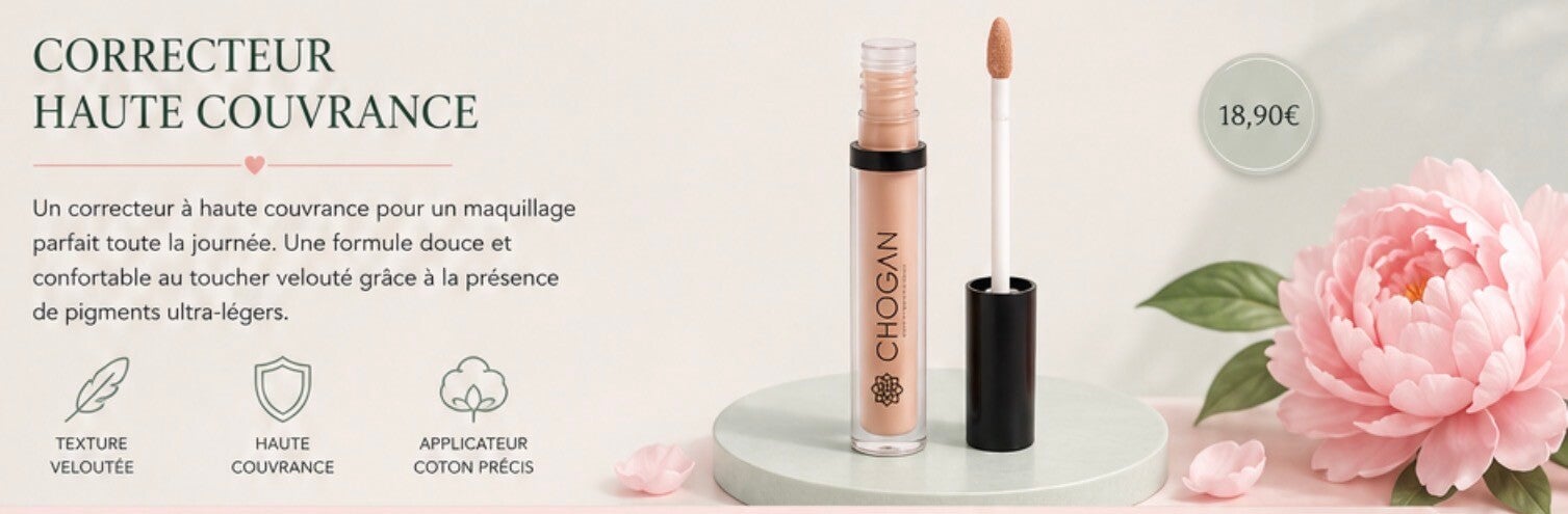 Correcteur haute couvrance