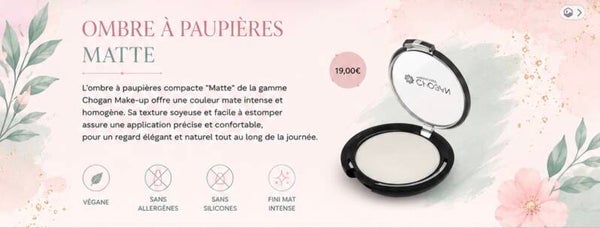 L'ombre à paupières compacte "Matte"