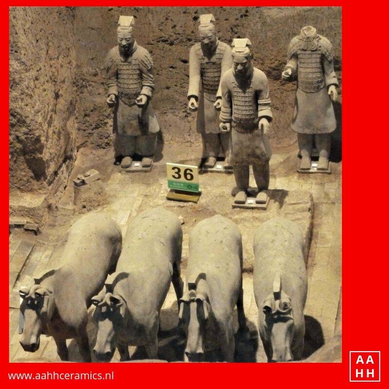 Wagenmenners met paarden uit Terracotta Leger China