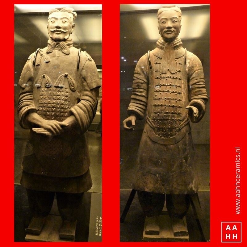 Generaal en Officier uit Terracotta Leger China
