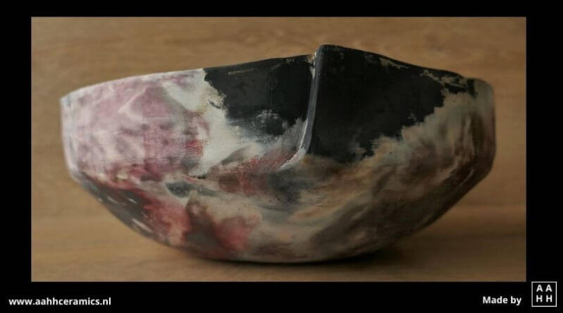 Zij-aangezicht 3 van mijn grote kleurrijke schaal - pitfire