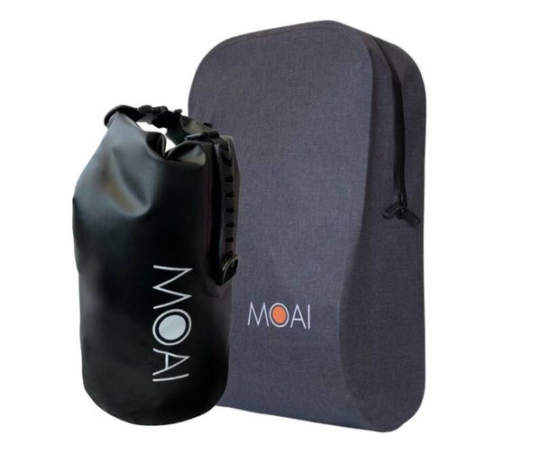Voordeelset van 2 tassen: Moai Waterdichte Tassenset – Dry Backpack Classic & 10L Dry Bag – Aqua