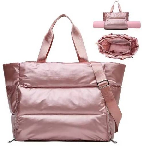 Sporttas voor dames - strandtas met rits - fitnessmathouder - Montreal - WiMa - rose -
