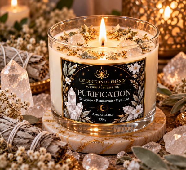 ✨ Collection Bougies à Intention Purification