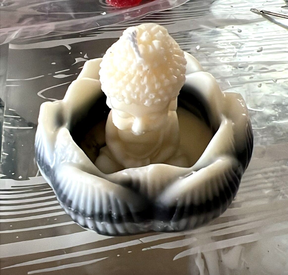 Bougie boudha lotus