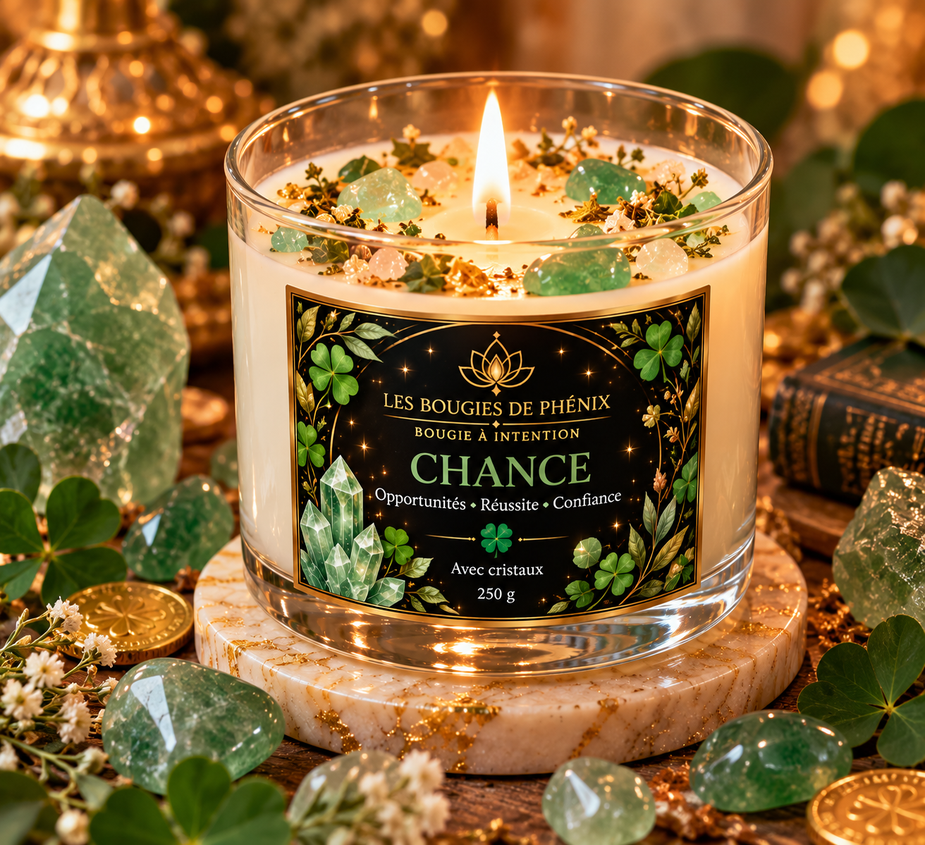 ✨ Collection Bougies à Intention Chance