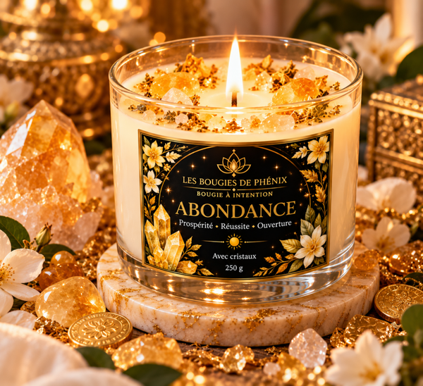 ✨ Collection Bougies à Intention Abondance