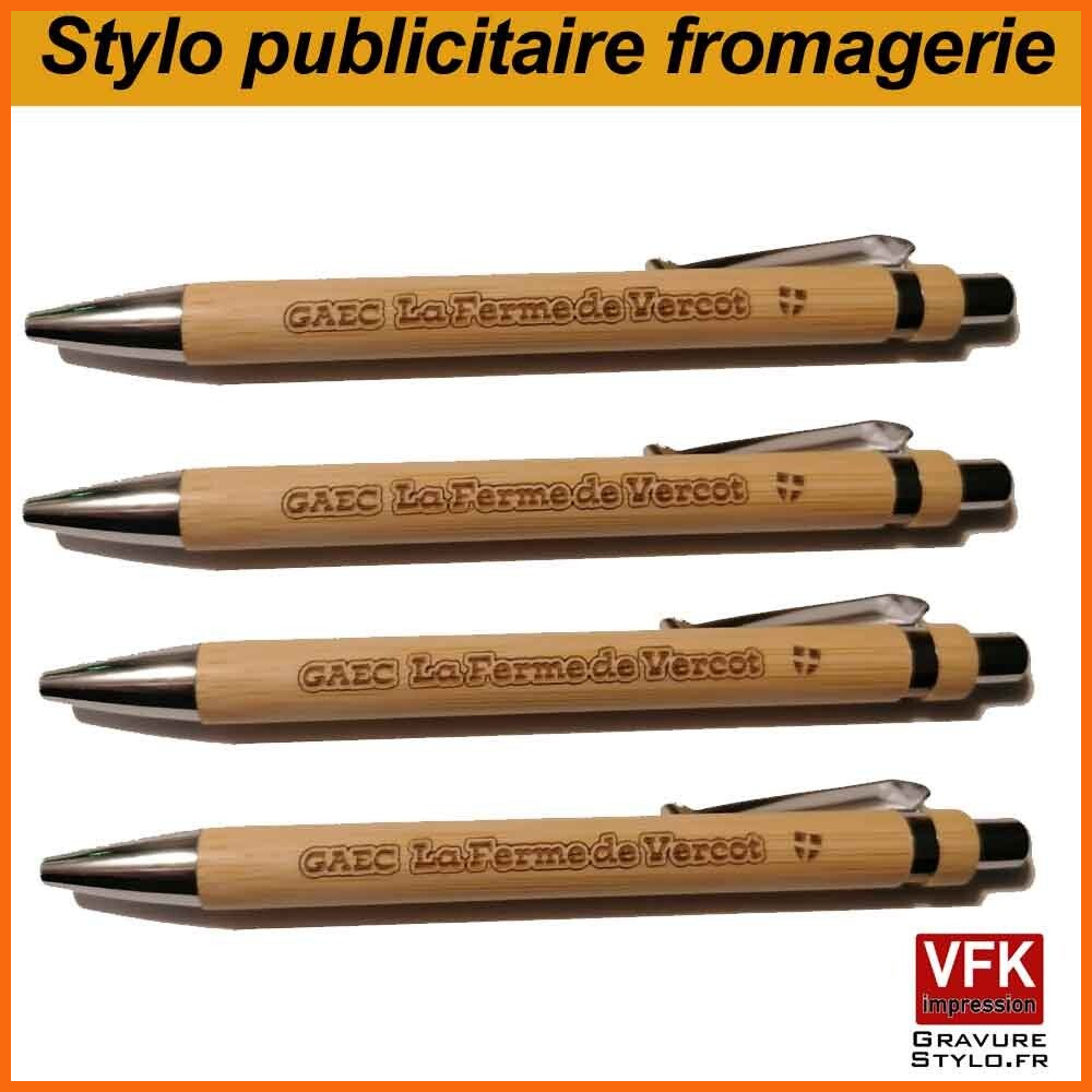 exemple stylo personnalisé publicitaire fromagerie