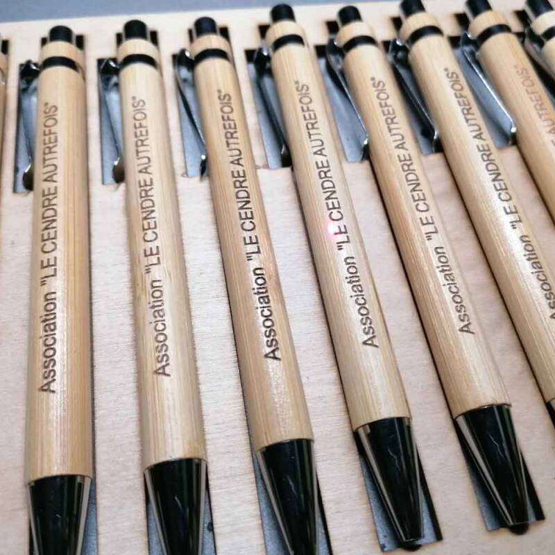 stylos personnalisé bois pas cher gratuit 