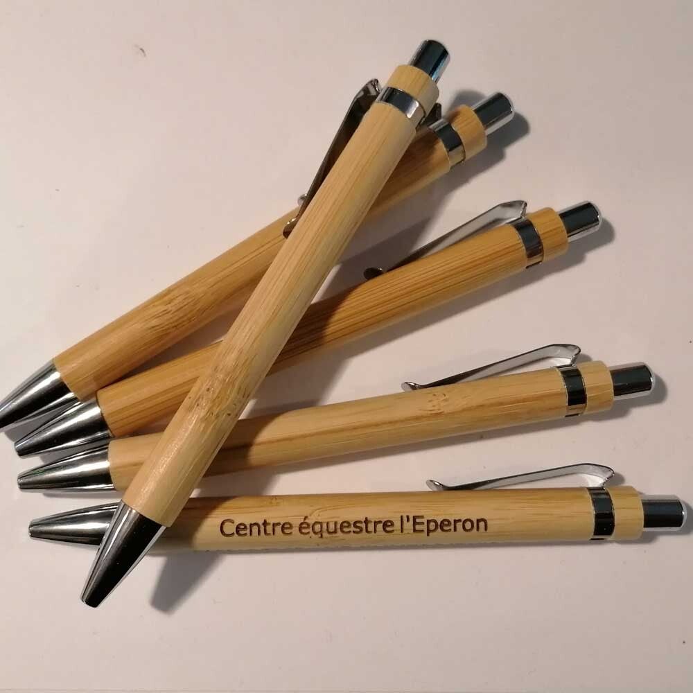 Stylos personnalisés Bois | Centre équestre l'Eperon