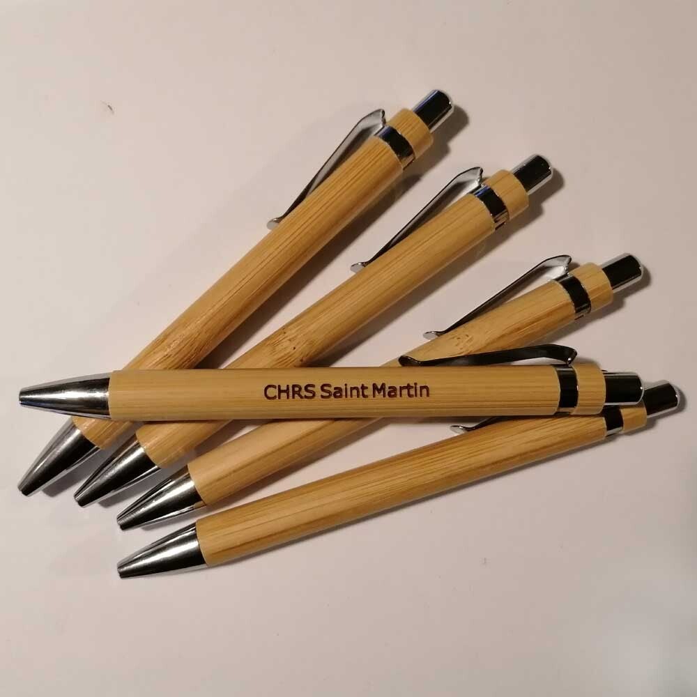 Stylos personnalisés Bois | CHRS Saint Martin