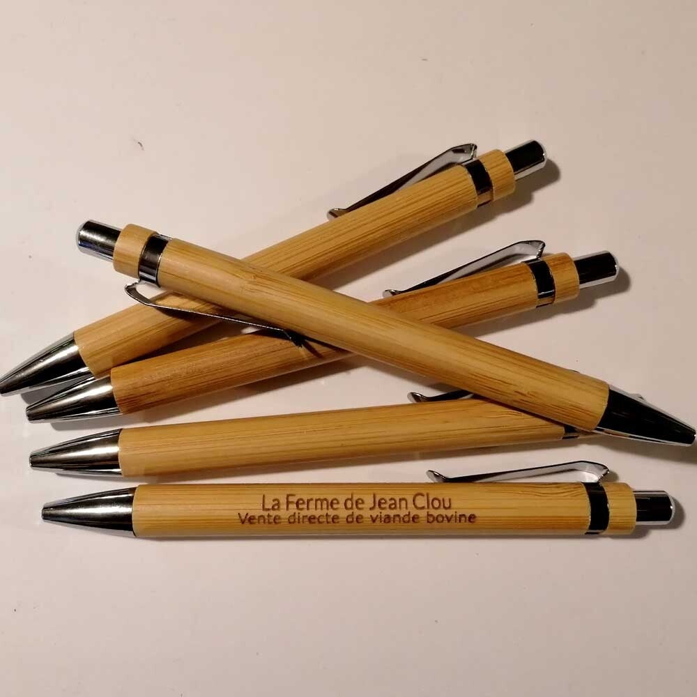 Stylos personnalisés Bois | La Ferme de Jean Clou