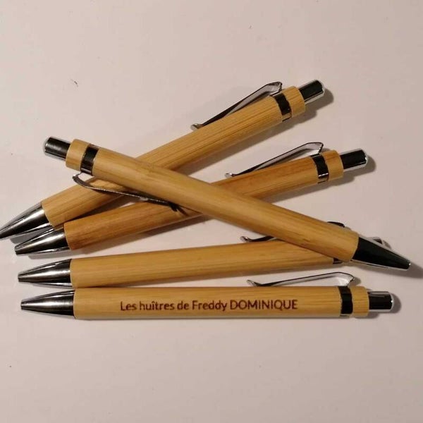 Stylos personnalisés Bois | Les huîtres de Freddy DOMINIQUE