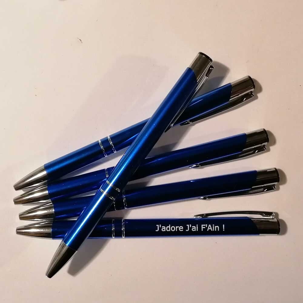 Stylos personnalisés Métal | J'adore J'ai F'Ain !