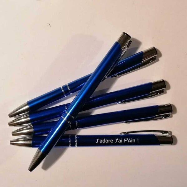 Stylos personnalisés Métal | J'adore J'ai F'Ain !