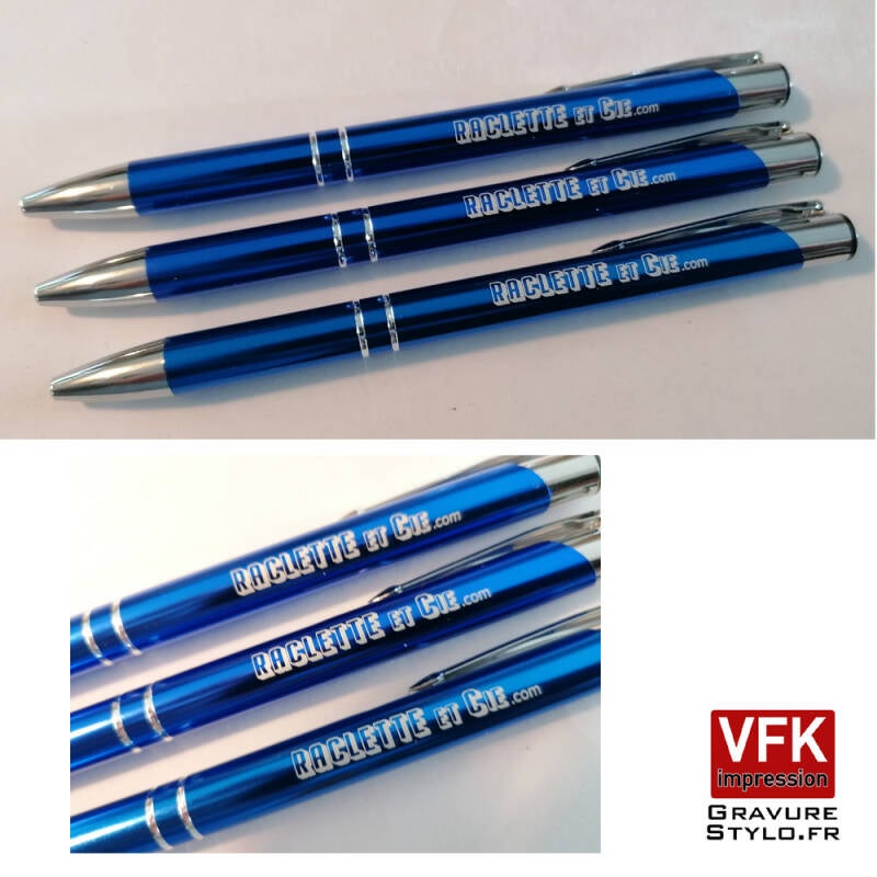 stylo personnalisé pas cher en gravure sur métal