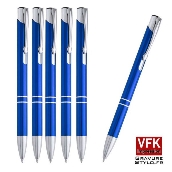 Boîte de 20 Stylos personnalisés métal Livraison OFFERTE