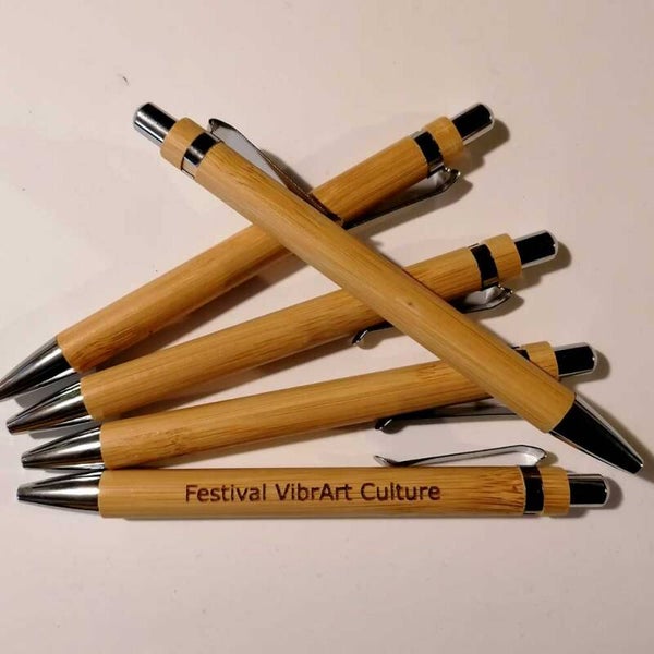 Stylos personnalisés Bois | Festival VibrArt Culture