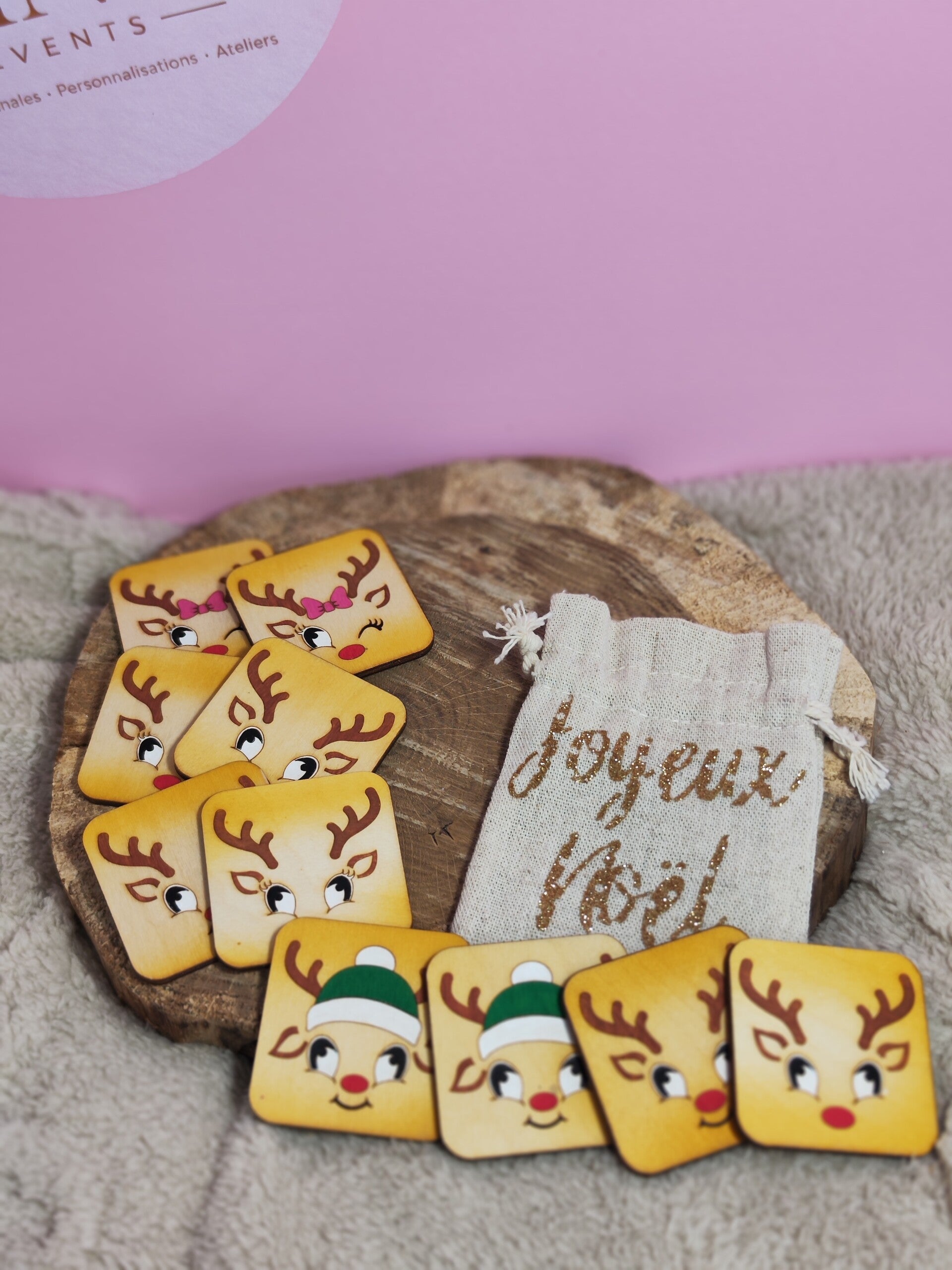 Jeu de memory Renne