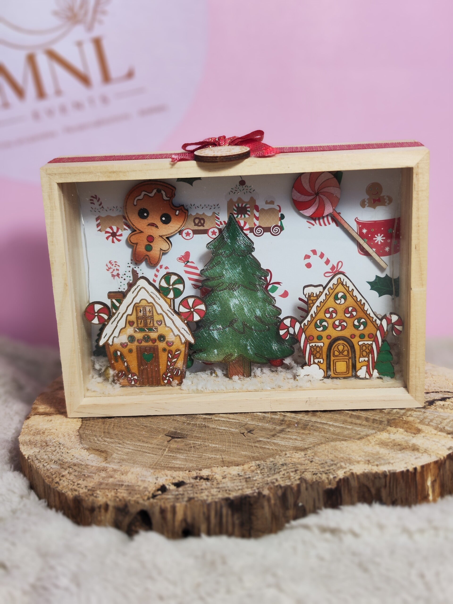 Mini scène de Noel lumineuse