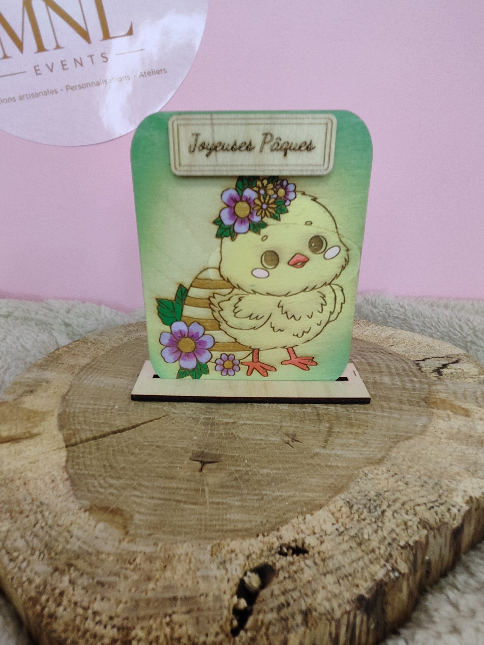 Plaque Poussin de pâques