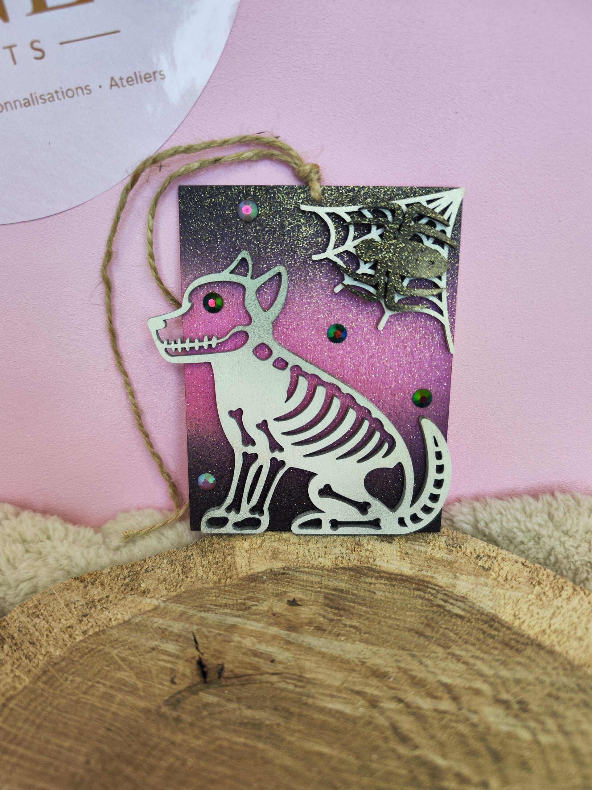Plaque Squelette Chien