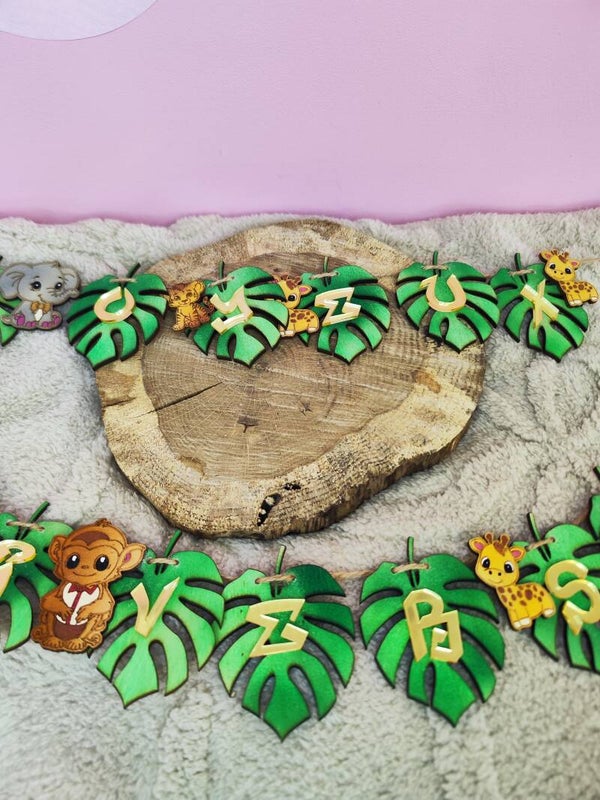 Guirlande Jungle "Joyeux anniversaire"