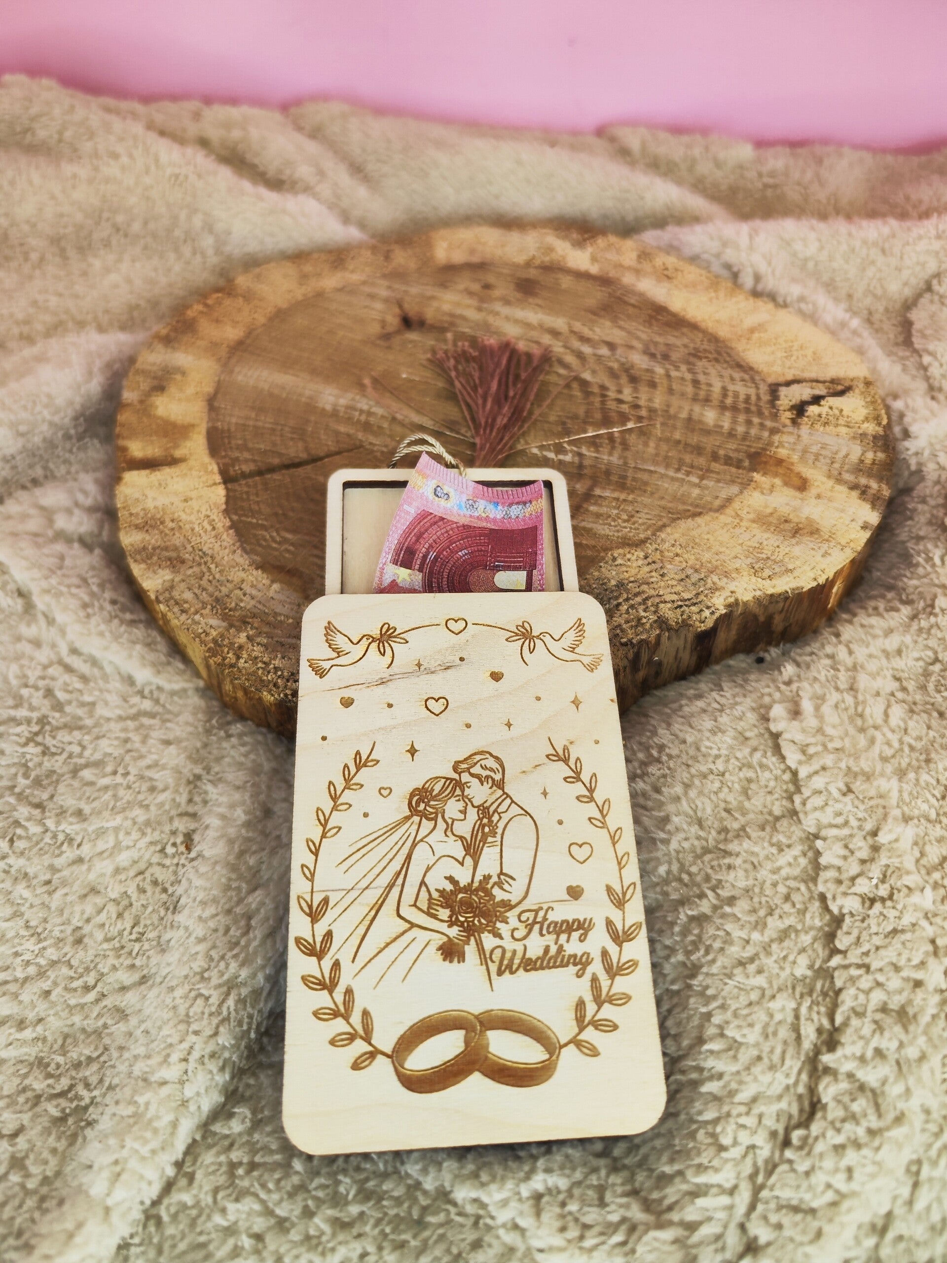 Porte billet Wedding