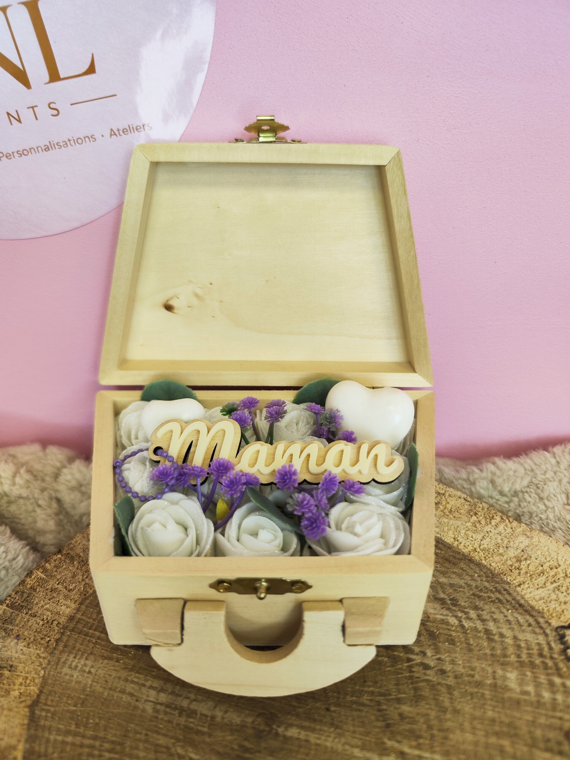 Coffret de roses