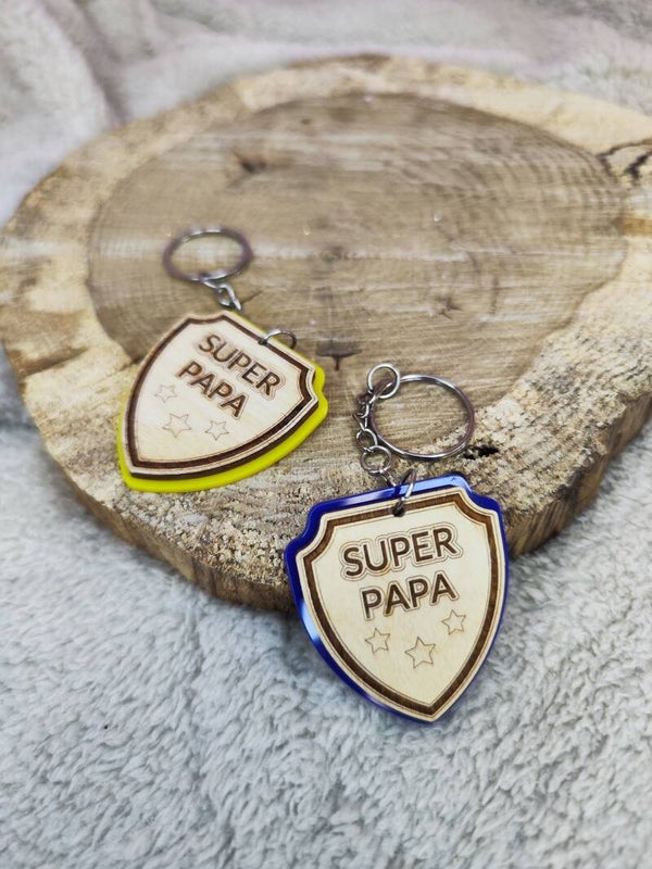 Porte clef "Super papa"
